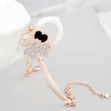 Versatile Rose Gold Four Leaf Clover Bracelet Women''s – Stylish Gifts — 3