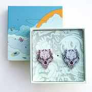 Original White Tiger Metal Design Brooch – Jewelry Gift Ideas — 2