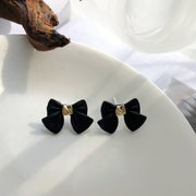 Simple And Sweet Bow Earrings Temperament Red Girl – Gifts for Kids — 3