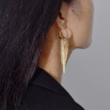 French Super Fairy Tassel Earrings Silver Pin – Unique Gift Ideas — 2