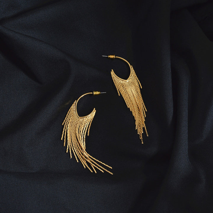 French Super Fairy Tassel Earrings Silver Pin – Unique Gift Ideas — 1