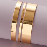 Temperament Fashion Alloy Glossy Women's Open Bracelet – Stylish Gifts — 3