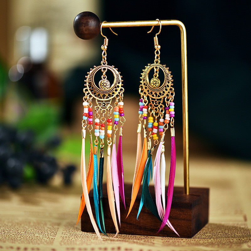 European And American Personality Retro Hollow Feather – Stylish Gifts — 1