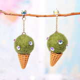 Long Cute Animal Plush Long Chain Earrings – Stylish Gifts — 1