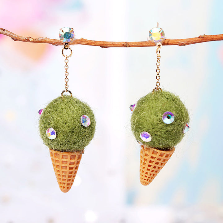 Long Cute Animal Plush Long Chain Earrings – Stylish Gifts — 1