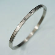 Classic Roman Numeral Titanium Steel Bracelet – Jewelry Gift Ideas — 7