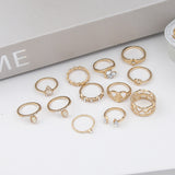 Vintage Popular Lotus Snake-Shaped Ring 8-Piece – Jewelry Gift Ideas — 3