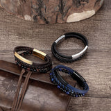 Woven leather bracelet – Jewelry Gift Ideas — 2