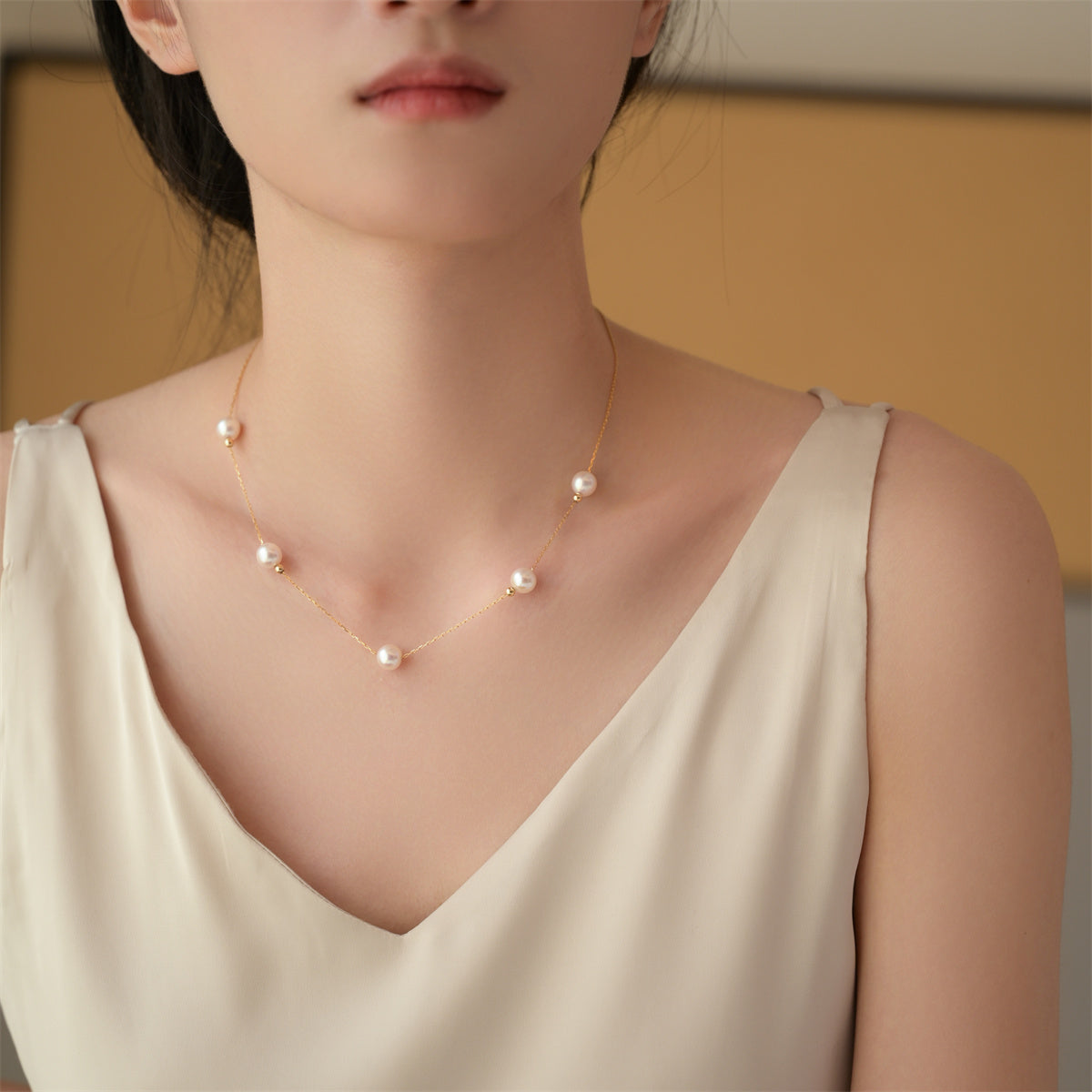 Sky Star 18K Gold Pearl Necklace – Jewelry Gift Ideas — 1