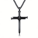 Steel Gold Black Color Fashion Mens Iron Nail – Jewelry Gift Ideas — 8