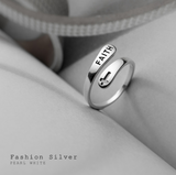 Hollow Cross Double Ring Stainless Steel Engraved – Meaningful Gifts — 11