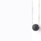 Simple Wild Volcanic Stone Round Bead Necklace – Jewelry Gift Ideas — 15