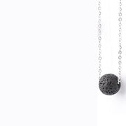 Simple Wild Volcanic Stone Round Bead Necklace – Jewelry Gift Ideas — 15