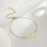 Simple Cross Bend Bracelet – Jewelry Gift Ideas — 1