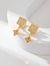 European And American Square Fashion Zircon Earrings – Stylish Gifts — 10