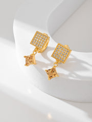 European And American Square Fashion Zircon Earrings – Stylish Gifts — 10