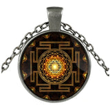 Sacred Sri Lanka Yantra Time Gem Pendant Necklace – Jewelry Gift Ideas — 2