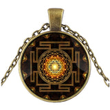 Sacred Sri Lanka Yantra Time Gem Pendant Necklace – Jewelry Gift Ideas — 3