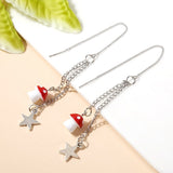 Long Resin Mushroom Star Earrings Geometric Chain – Jewelry Gift Ideas — 2