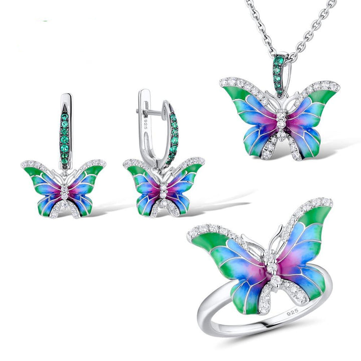 Colorful Epoxy Butterfly Ring Enamel Paint Set – Stylish Gifts — 1
