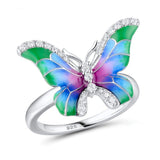 Colorful Epoxy Butterfly Ring Enamel Paint Set – Stylish Gifts — 5