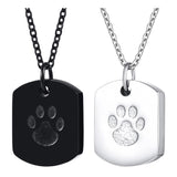 Stainless Steel Dog Paw Cinerary Casket Openable – Jewelry Gift Ideas — 3