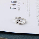 Alloy Simple Hands Hug Ring Opening Adjustable – Jewelry Gift Ideas — 3