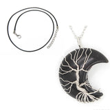 Natural Crystal Moon Pendant – Jewelry Gift Ideas — 8