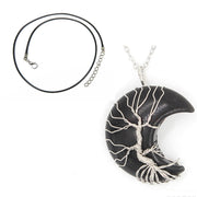 Natural Crystal Moon Pendant – Jewelry Gift Ideas — 8