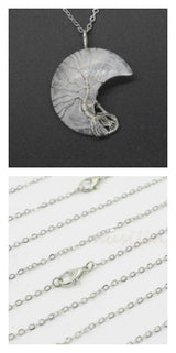 Natural Crystal Moon Pendant – Jewelry Gift Ideas — 15