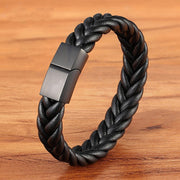 Leather Rope Hand Woven Bracelet Neutral – Jewelry Gift Ideas — 3