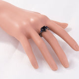 Black Heart Gemstone Diamond Wedding Ring – Gifts for Couples — 2