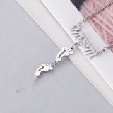 Hollow Out Baby Feet Stainless Steel Pendant – Jewelry Gift Ideas — 8