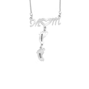 Hollow Out Baby Feet Stainless Steel Pendant – Jewelry Gift Ideas — 3
