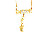Hollow Out Baby Feet Stainless Steel Pendant – Jewelry Gift Ideas — 9