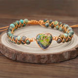 Handmade Creative Woven Bracelet Love Stone – Jewelry Gift Ideas — 12