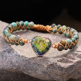 Handmade Creative Woven Bracelet Love Stone – Jewelry Gift Ideas — 5