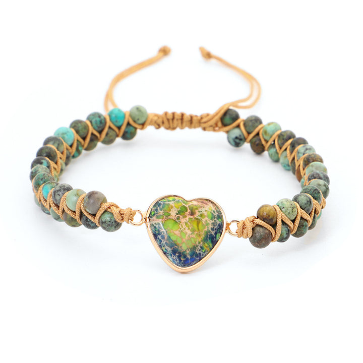 Handmade Creative Woven Bracelet Love Stone – Jewelry Gift Ideas — 1