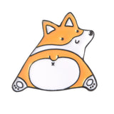 Shiba Inu Alice Love Heart Drop Brooch Alloy – Jewelry Gift Ideas — 1