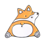 Shiba Inu Alice Love Heart Drop Brooch Alloy – Jewelry Gift Ideas — 1