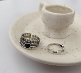 Retro Style Love Three-Layer Ring Female Heart-Shaped – Stylish Gifts — 5