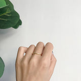 S925 Sterling Silver Golden Fashion Bamboo Ring – Stylish Gifts — 5