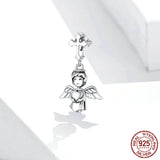 S925 Sterling Silver Angel Wings Pendant, Cross – Jewelry Gift Ideas — 2