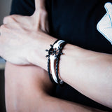 Alloy Leather Charm Bracelets – Jewelry Gift Ideas — 5