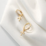 Temperament Sweet And Glossy Cross Earring – Jewelry Gift Ideas — 2