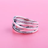 Classic Intertwined Rose Gold And Silver Ring – Stylish Gifts — 4