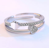 European And American Love Double Ring Ladies – Gifts for Couples — 5