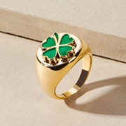 Simple Coin Ring Street Enamel Glaze Women's Ring – Gifts for Her — 11