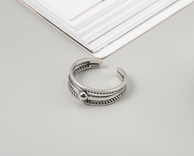 Double line retro joint tail ring – Everyday Gifts — 1