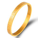 Roman Numeral Stainless Steel Lettering Bracelet – Jewelry Gift Ideas — 2